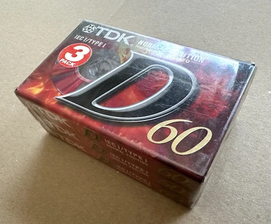 TDK D60 - 3 kusy - ZABALENÉ!