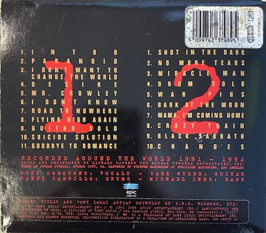 Ozzy Osbourne – Live & Loud