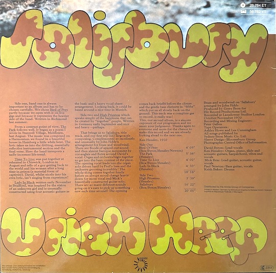 Uriah Heep ‎– Salisbury