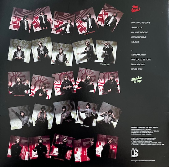 The Cars ‎– Shake It Up