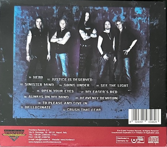 Jaded Heart ‎– Sinister Mind