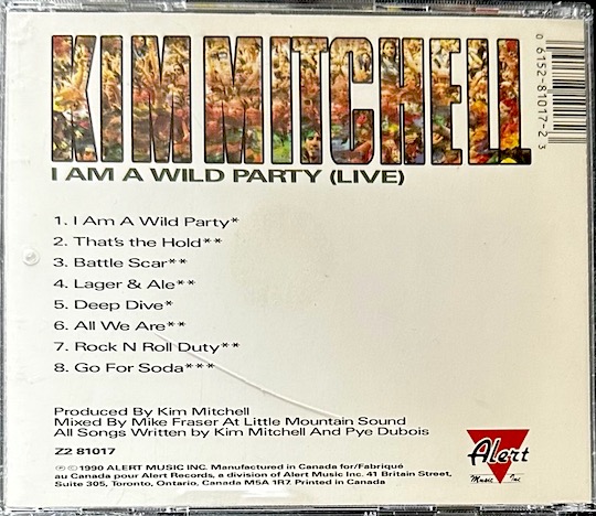 Kim Mitchell – I Am A Wild Party (Live)