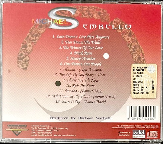 Michael Sembello – The Lost Years