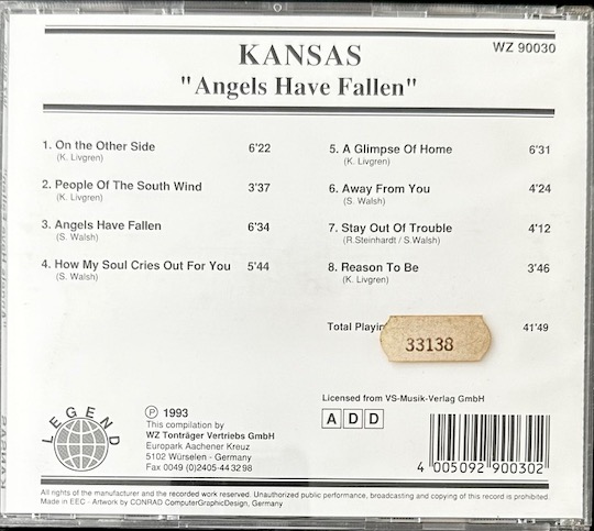 Kansas – Angels Have Fallen
