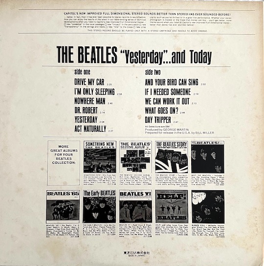 The Beatles ‎– Yesterday And Today