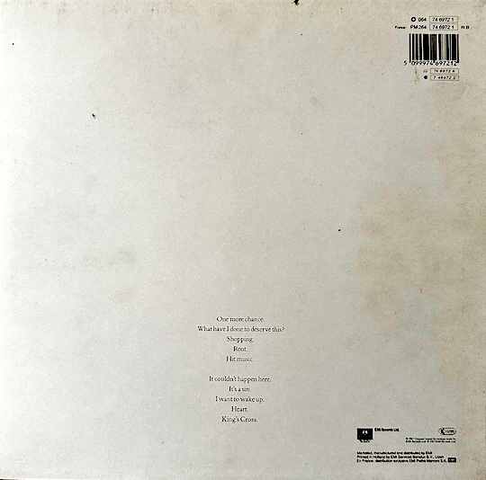 Pet Shop Boys – Actually