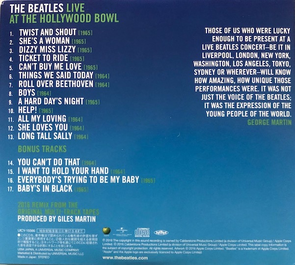 The Beatles – Live At The Hollywood Bowl