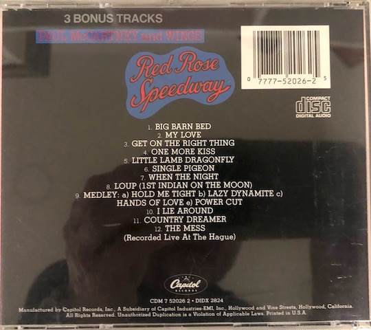 Paul McCartney & Wings – Red Rose Speedway