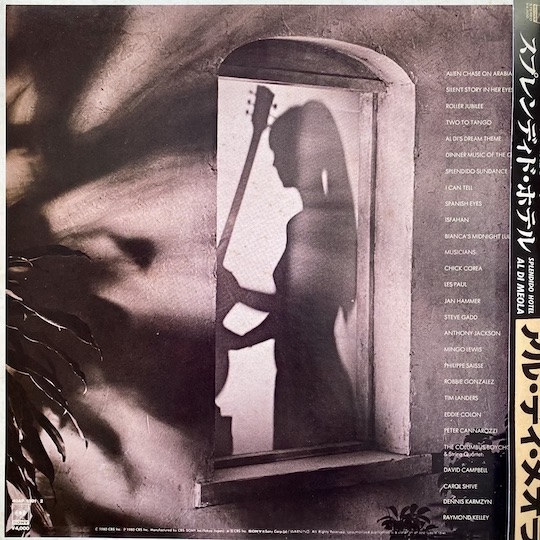 Al Di Meola - Splendido Hotel