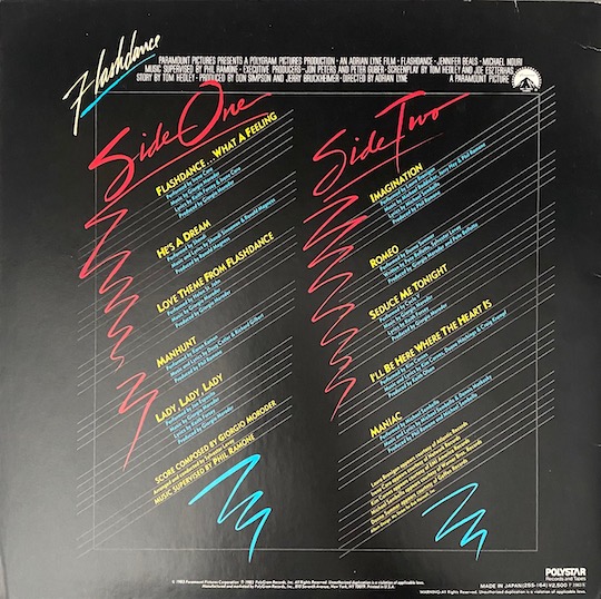 Various – Flashdance (Original Soundtrack From The Motion Picture)