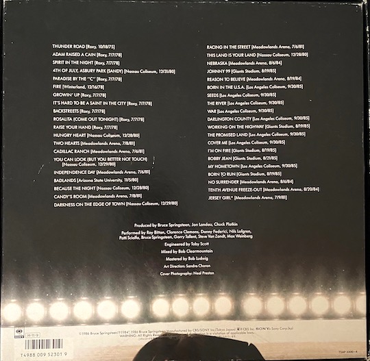 Bruce Springsteen & The E-Street Band – Live/1975-85