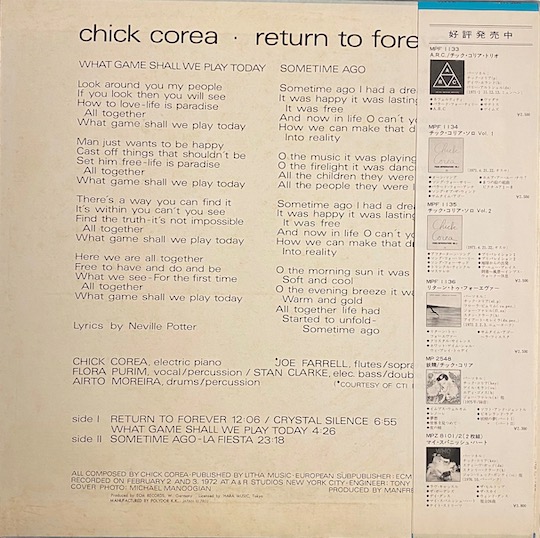 Chick Corea – Return To Forever