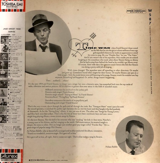 Frank Sinatra – Swing Easy! And Songs For Young Lovers