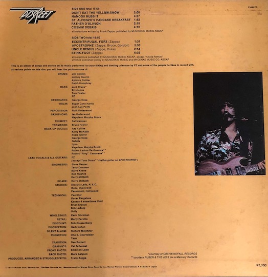 Frank Zappa – Apostrophe (')