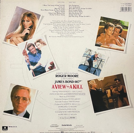 John Barry – A View To A Kill (Original Motion Picture Soundtrack)