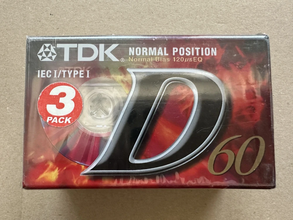 TDK D60 - 3 kusy - ZABALENÉ!