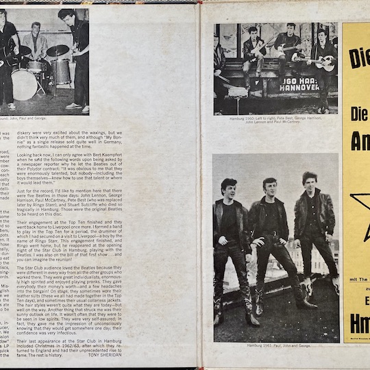The Beatles featuring Tony Sheridan – In The Beginning (1961)