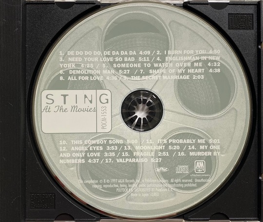Sting ‎– At The Movies
