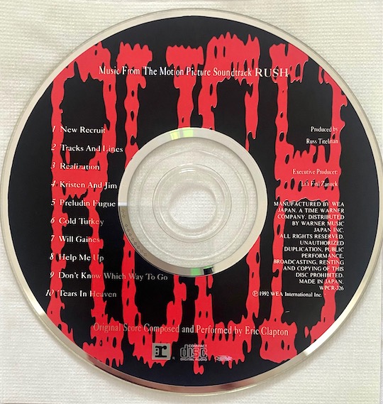 Eric Clapton ‎– Music From The Motion Picture Soundtrack - Rush