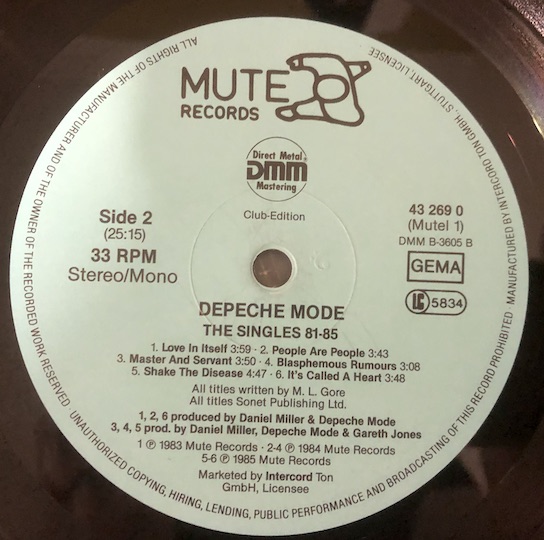 Depeche Mode – The Singles 81 - 85