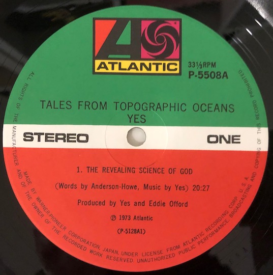 Yes – Tales From Topographic Oceans