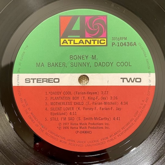 Boney M. – Ma Baker, Sunny, Daddy Cool