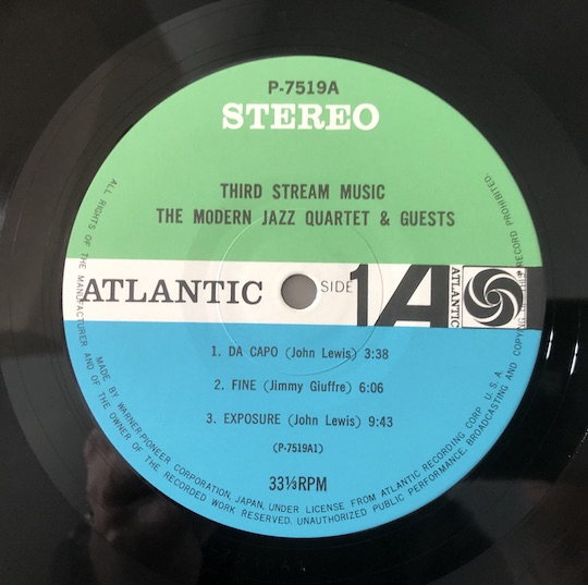 The Modern Jazz Quartet & Guests: The Jimmy Giuffre Three* & The Beaux Arts String Quartet* ‎– Third Stream Music