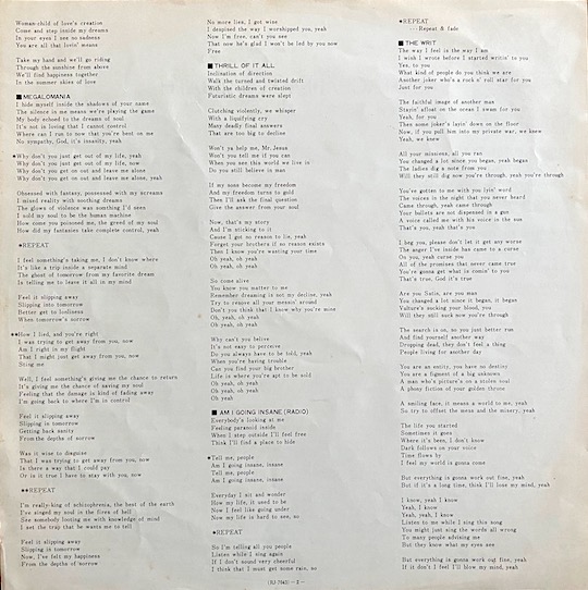 Black Sabbath – Sabotage