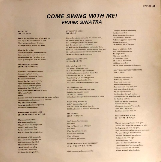 Frank Sinatra – Come Swing With Me!