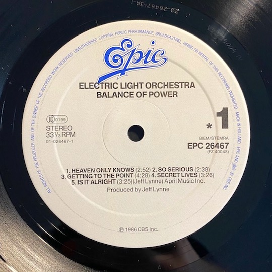 Electric Light Orchestra – Balance Of Power