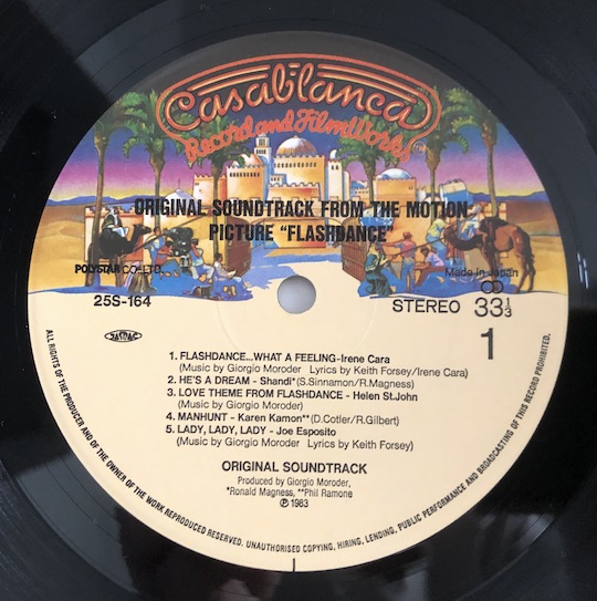 Various – Flashdance (Original Soundtrack From The Motion Picture)