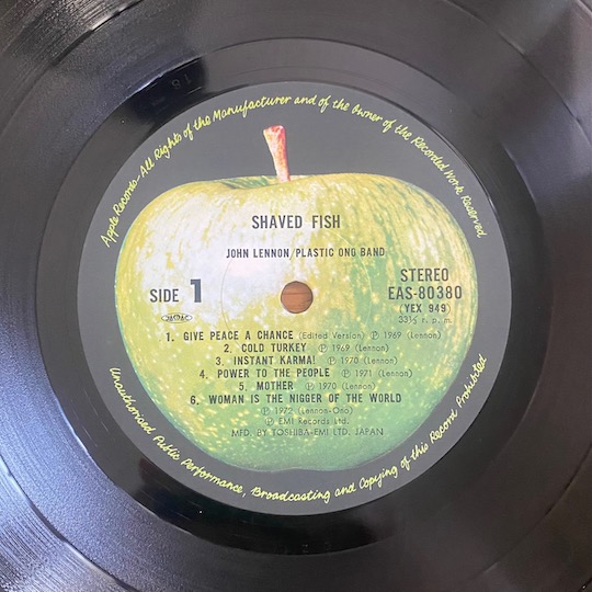 Lennon / Plastic Ono Band ‎– Shaved Fish