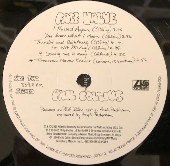 Phil Collins - Face Value