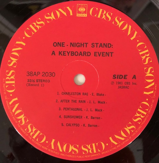 Various – One Night Stand: A Keyboard Event