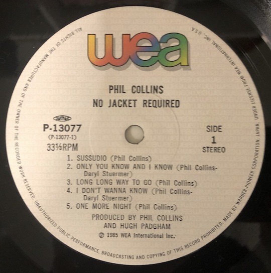 Phil Collins – No Jacket Required