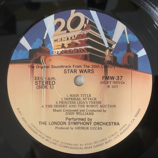 John Williams, The London Symphony Orchestra – Star Wars (The Original Soundtrack From The 20th Century-Fox Film)