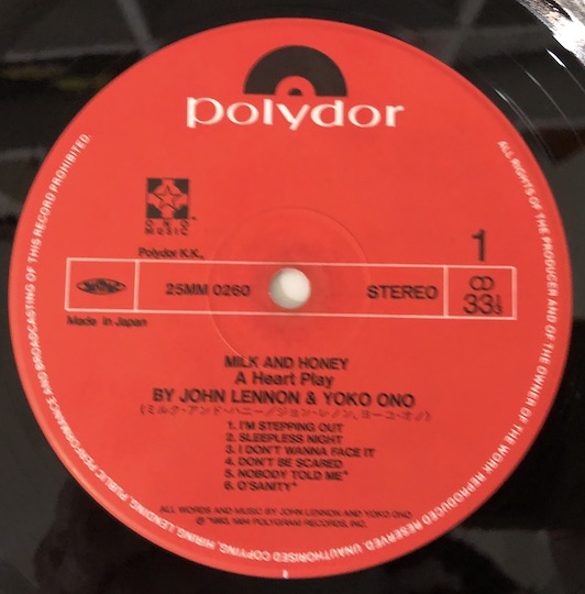 John Lennon & Yoko Ono – Milk And Honey