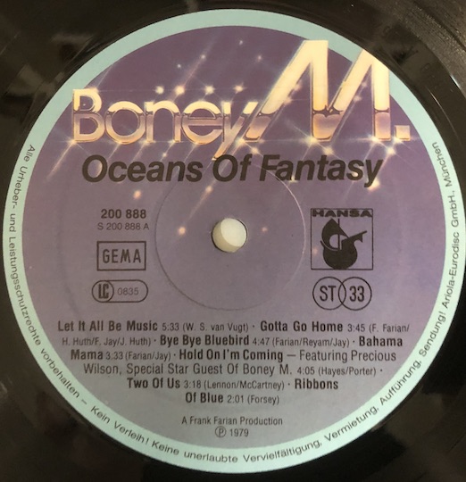 Boney M. – Oceans Of Fantasy