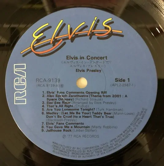 Elvis Presley – Elvis In Concert